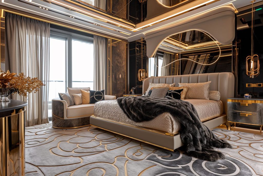 Penthouse Ultra Luxury sở hữu 4 phòng ngủ, mỗi phòng đều có thiết kế riêng, phù hợp với phong cách sống của từng thành viên trong gia đình.